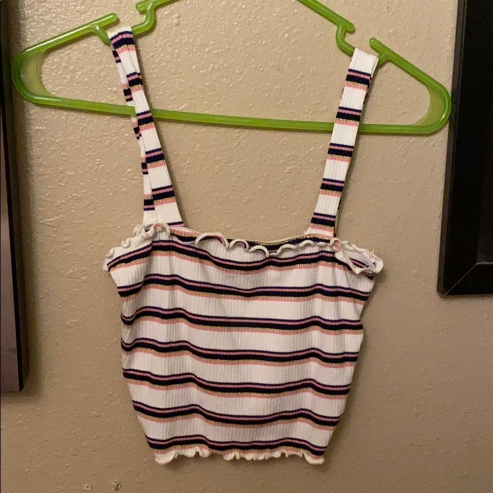 Striped crop top